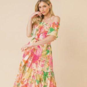 Spring / Summer Printed woven maxi dress from Flying Tomato